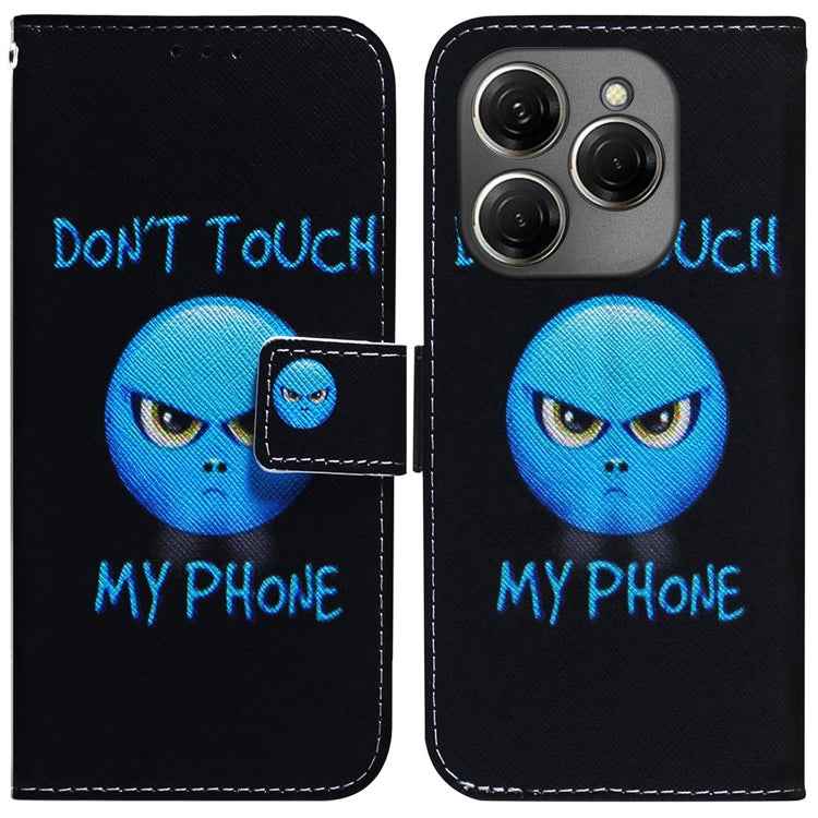 Coloured Drawing Flip Leather Phone Case, For Tecno Camon 30 Pro CL8, For Tecno Camon 30 4G / 30 5G CL6 CL7, For Tecno Spark 20 Pro+ 4G, For Tecno Spark 20 Pro