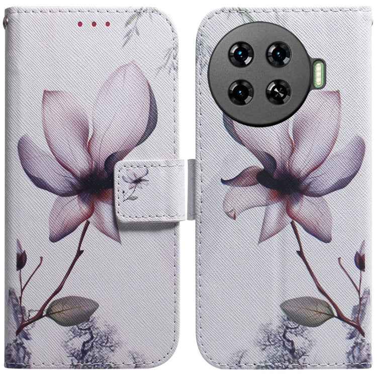 Coloured Drawing Flip Leather Phone Case, For Tecno Camon 30 Pro CL8, For Tecno Camon 30 4G / 30 5G CL6 CL7, For Tecno Spark 20 Pro+ 4G, For Tecno Spark 20 Pro