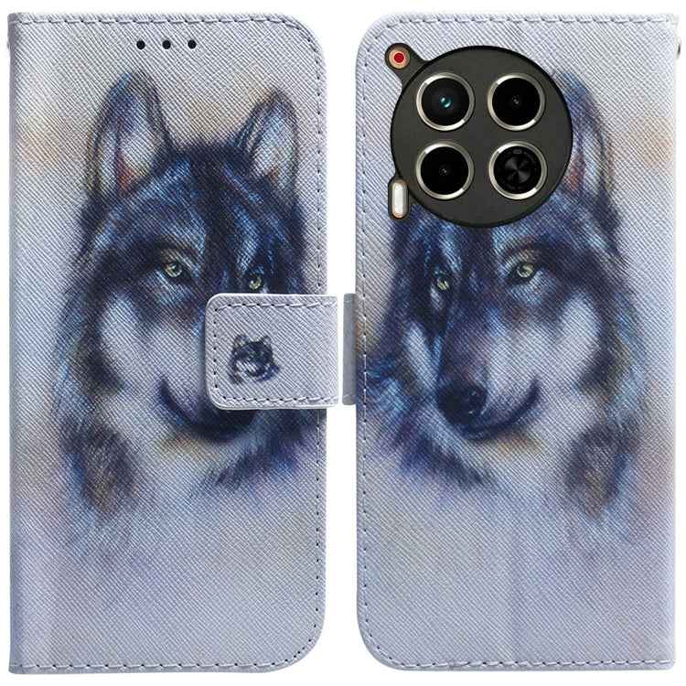 Coloured Drawing Flip Leather Phone Case, For Tecno Camon 30 Pro CL8, For Tecno Camon 30 4G / 30 5G CL6 CL7, For Tecno Spark 20 Pro+ 4G, For Tecno Spark 20 Pro