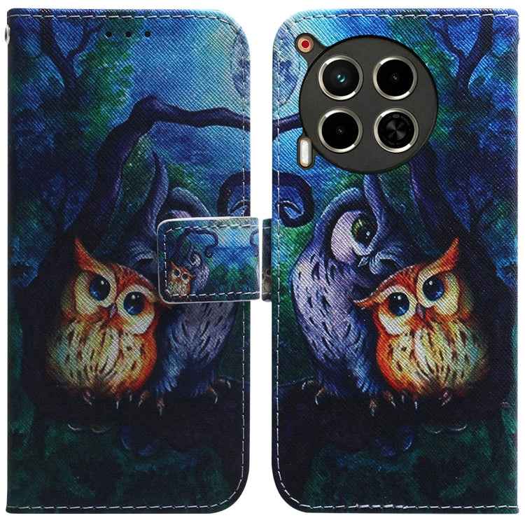 Coloured Drawing Flip Leather Phone Case, For Tecno Camon 30 Pro CL8, For Tecno Camon 30 4G / 30 5G CL6 CL7, For Tecno Spark 20 Pro+ 4G, For Tecno Spark 20 Pro