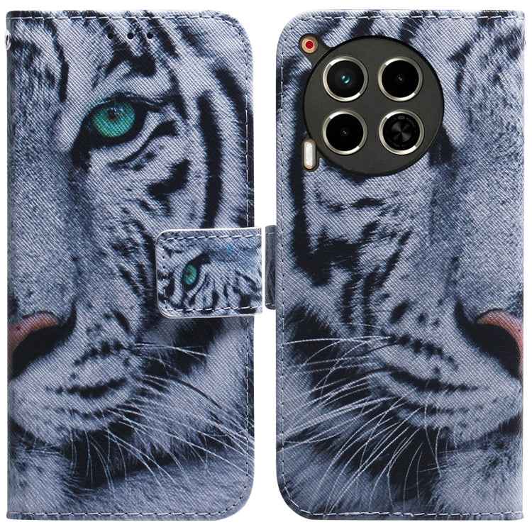 Coloured Drawing Flip Leather Phone Case, For Tecno Camon 30 Pro CL8, For Tecno Camon 30 4G / 30 5G CL6 CL7, For Tecno Spark 20 Pro+ 4G, For Tecno Spark 20 Pro