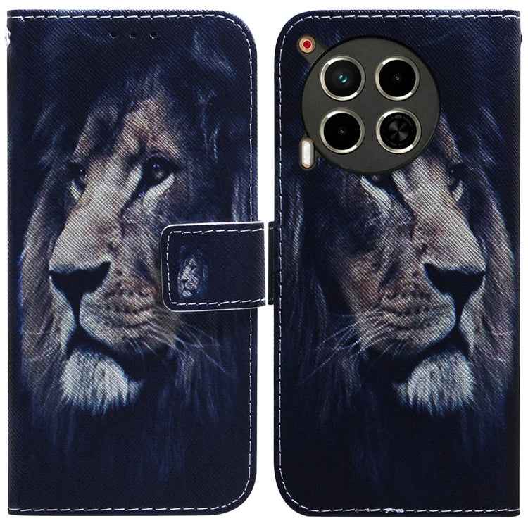 Coloured Drawing Flip Leather Phone Case, For Tecno Camon 30 Pro CL8, For Tecno Camon 30 4G / 30 5G CL6 CL7, For Tecno Spark 20 Pro+ 4G, For Tecno Spark 20 Pro
