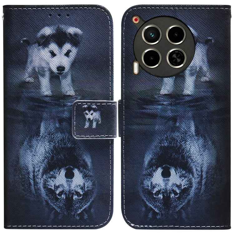 Coloured Drawing Flip Leather Phone Case, For Tecno Camon 30 Pro CL8, For Tecno Camon 30 4G / 30 5G CL6 CL7, For Tecno Spark 20 Pro+ 4G, For Tecno Spark 20 Pro