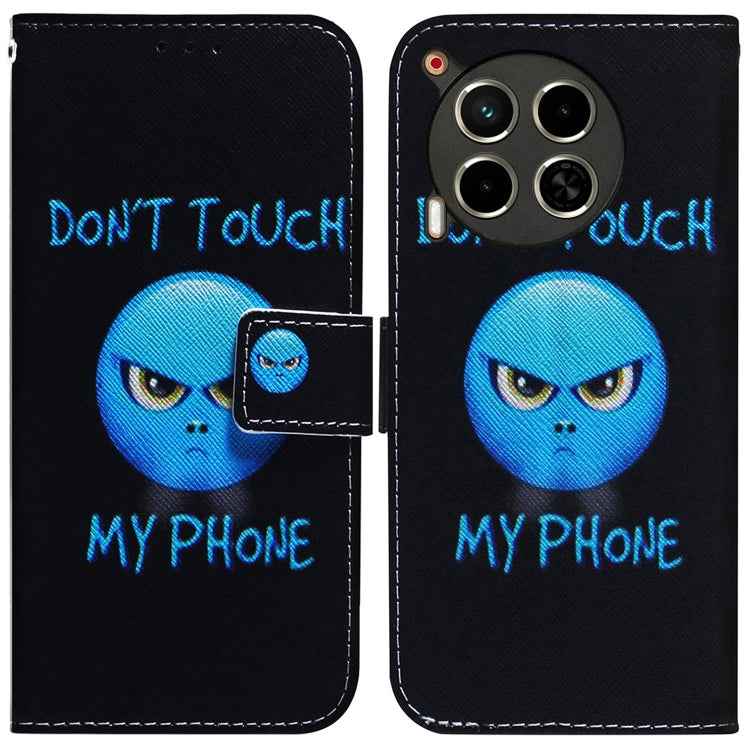 Coloured Drawing Flip Leather Phone Case, For Tecno Camon 30 Pro CL8, For Tecno Camon 30 4G / 30 5G CL6 CL7, For Tecno Spark 20 Pro+ 4G, For Tecno Spark 20 Pro