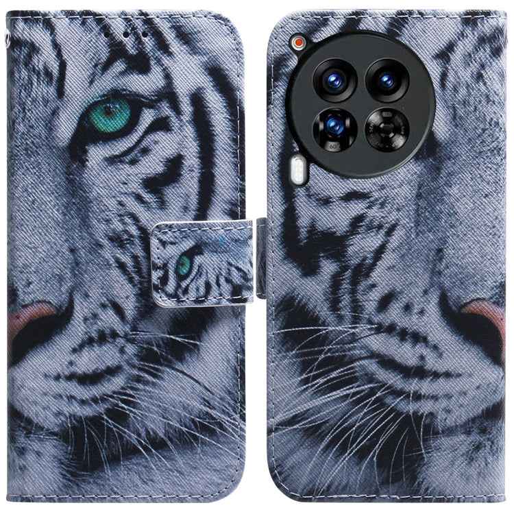 Coloured Drawing Flip Leather Phone Case, For Tecno Spark Go 1 / Pop 9 Pro, For Tecno Camon 30 Premier 5G, For Tecno Pova 6 Neo, For Tecno Pova 6 Pro / Pova 6