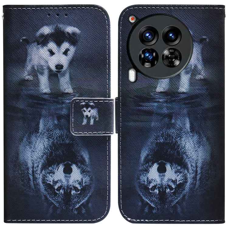 Coloured Drawing Flip Leather Phone Case, For Tecno Spark Go 1 / Pop 9 Pro, For Tecno Camon 30 Premier 5G, For Tecno Pova 6 Neo, For Tecno Pova 6 Pro / Pova 6