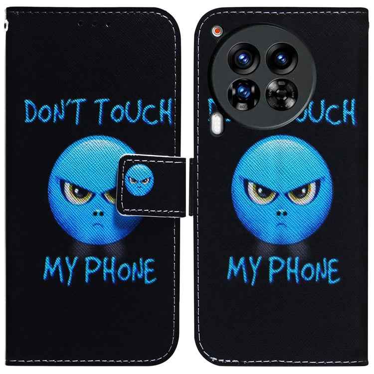 Coloured Drawing Flip Leather Phone Case, For Tecno Spark Go 1 / Pop 9 Pro, For Tecno Camon 30 Premier 5G, For Tecno Pova 6 Neo, For Tecno Pova 6 Pro / Pova 6