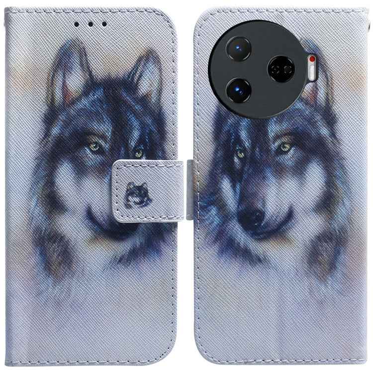 Coloured Drawing Flip Leather Phone Case, For Tecno Camon 30 Pro CL8, For Tecno Camon 30 4G / 30 5G CL6 CL7, For Tecno Spark 20 Pro+ 4G, For Tecno Spark 20 Pro