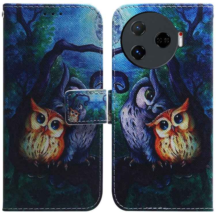Coloured Drawing Flip Leather Phone Case, For Tecno Camon 30 Pro CL8, For Tecno Camon 30 4G / 30 5G CL6 CL7, For Tecno Spark 20 Pro+ 4G, For Tecno Spark 20 Pro