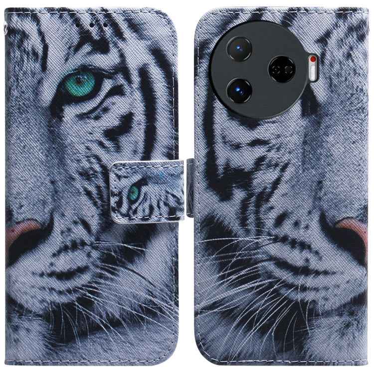 Coloured Drawing Flip Leather Phone Case, For Tecno Camon 30 Pro CL8, For Tecno Camon 30 4G / 30 5G CL6 CL7, For Tecno Spark 20 Pro+ 4G, For Tecno Spark 20 Pro