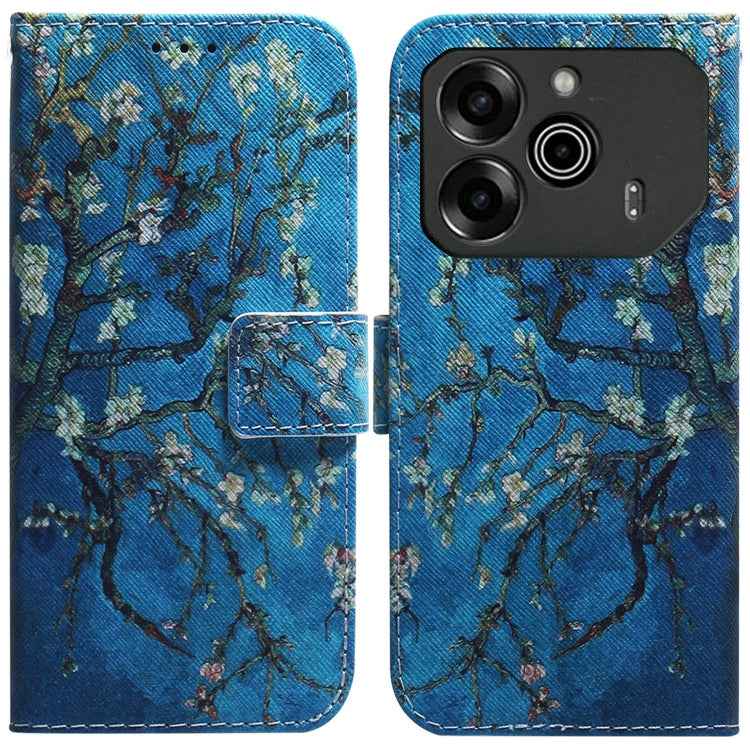 Coloured Drawing Flip Leather Phone Case, For Tecno Spark Go 1 / Pop 9 Pro, For Tecno Camon 30 Premier 5G, For Tecno Pova 6 Neo, For Tecno Pova 6 Pro / Pova 6