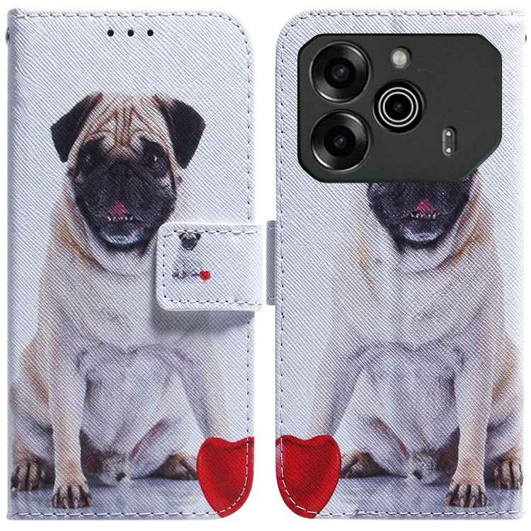 Coloured Drawing Flip Leather Phone Case, For Tecno Spark Go 1 / Pop 9 Pro, For Tecno Camon 30 Premier 5G, For Tecno Pova 6 Neo, For Tecno Pova 6 Pro / Pova 6