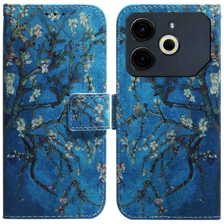 Coloured Drawing Flip Leather Phone Case, For Tecno Spark Go 1 / Pop 9 Pro, For Tecno Camon 30 Premier 5G, For Tecno Pova 6 Neo, For Tecno Pova 6 Pro / Pova 6