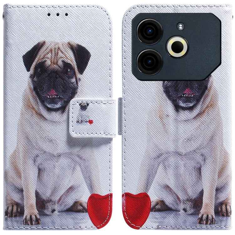 Coloured Drawing Flip Leather Phone Case, For Tecno Spark Go 1 / Pop 9 Pro, For Tecno Camon 30 Premier 5G, For Tecno Pova 6 Neo, For Tecno Pova 6 Pro / Pova 6