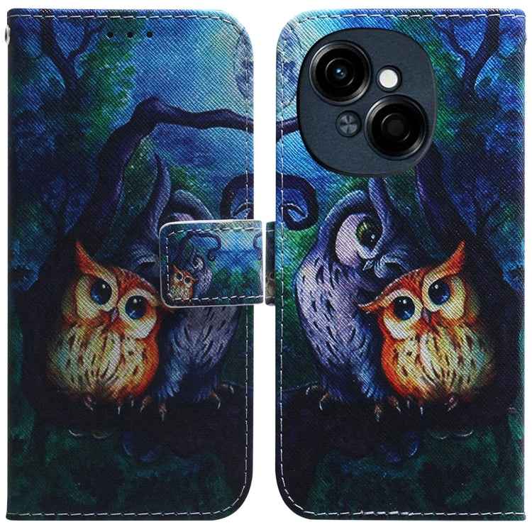 Coloured Drawing Flip Leather Phone Case, For Tecno Spark Go 1 / Pop 9 Pro, For Tecno Camon 30 Premier 5G, For Tecno Pova 6 Neo, For Tecno Pova 6 Pro / Pova 6