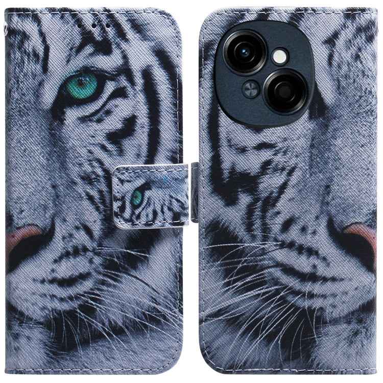 Coloured Drawing Flip Leather Phone Case, For Tecno Spark Go 1 / Pop 9 Pro, For Tecno Camon 30 Premier 5G, For Tecno Pova 6 Neo, For Tecno Pova 6 Pro / Pova 6