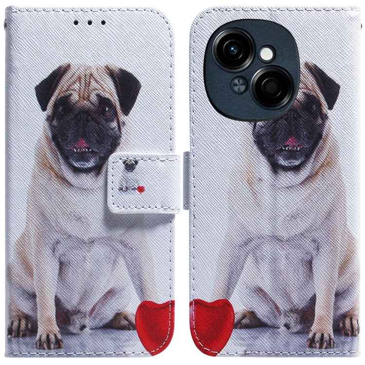 Coloured Drawing Flip Leather Phone Case, For Tecno Spark Go 1 / Pop 9 Pro, For Tecno Camon 30 Premier 5G, For Tecno Pova 6 Neo, For Tecno Pova 6 Pro / Pova 6