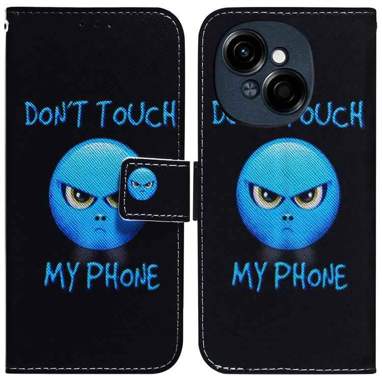 Coloured Drawing Flip Leather Phone Case, For Tecno Spark Go 1 / Pop 9 Pro, For Tecno Camon 30 Premier 5G, For Tecno Pova 6 Neo, For Tecno Pova 6 Pro / Pova 6