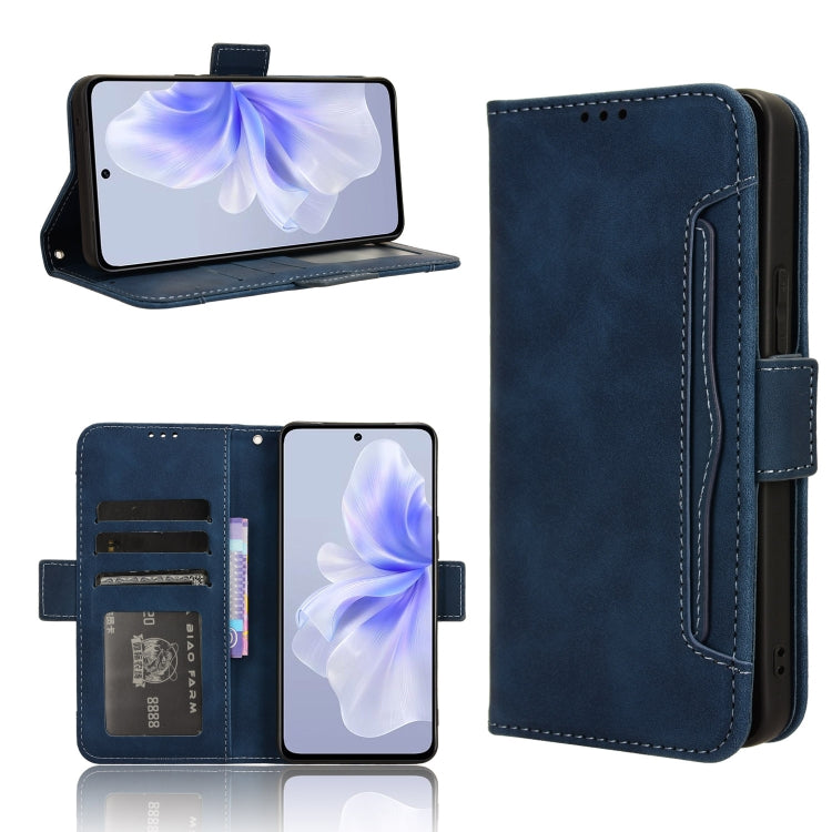 Skin Feel Calf Texture Card Slots Leather Phone Case, For vivo S19 5G, For vivo Y28 4G, For vivo X100 Ultra 5G, For vivo Y38 5G / Y200i 5G, For vivo Y03 4G, For vivo Y200e 5G / Y100 5G IND, For vivo S18 5G / S18 Pro 5G, For vivo V30 5G / V30 Pro 5G    ...