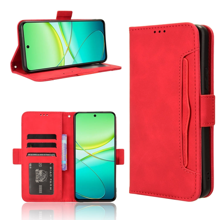 Skin Feel Calf Texture Card Slots Leather Phone Case, For vivo S19 5G, For vivo Y28 4G, For vivo X100 Ultra 5G, For vivo Y38 5G / Y200i 5G, For vivo Y03 4G, For vivo Y200e 5G / Y100 5G IND, For vivo S18 5G / S18 Pro 5G, For vivo V30 5G / V30 Pro 5G    ...