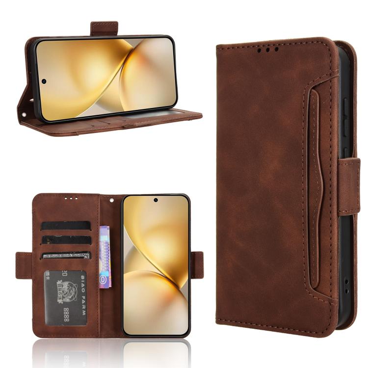 Skin Feel Calf Texture Card Slots Leather Phone Case, For vivo X200 5G, For vivo X200 Pro mini 5G, For vivo X200 Pro 5G, For vivo V40 Lite 4G / 5G IDN, For vivo V40e 5G / iQOO Z9S 5G, For vivo T3 Pro 5G / iQOO Z9S Pro 5G, For vivo V30e 5G / V40 Lite 5G...