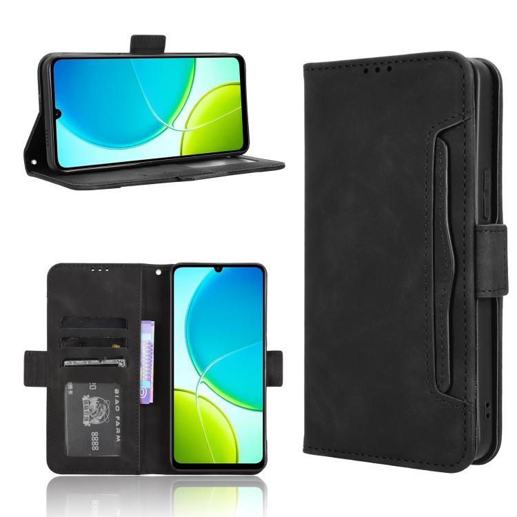 Skin Feel Calf Texture Card Slots Leather Phone Case, For vivo X200s 5G, For vivo T4 5G / iQOO Z10 5G Global, For vivo X200 Ultra 5G, For vivo V50 Lite 5G / 4G, For vivo Y39 5G / Y300i, For vivo Y29 4G / T4x 5G, For vivo Y04 4G / Y29s 5G, For vivo V50 ...
