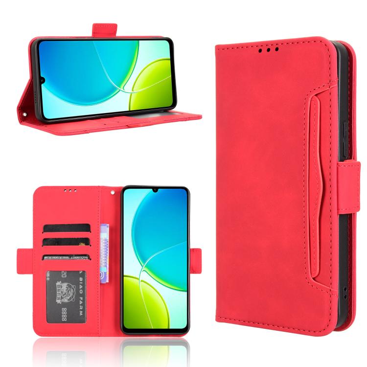 Skin Feel Calf Texture Card Slots Leather Phone Case, For vivo X200s 5G, For vivo T4 5G / iQOO Z10 5G Global, For vivo X200 Ultra 5G, For vivo V50 Lite 5G / 4G, For vivo Y39 5G / Y300i, For vivo Y29 4G / T4x 5G, For vivo Y04 4G / Y29s 5G, For vivo V50 ...