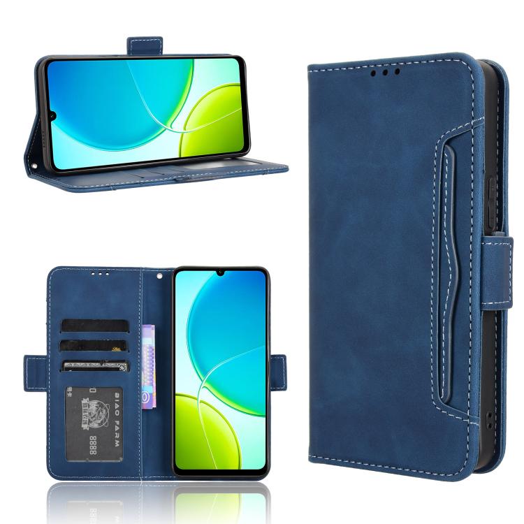 Skin Feel Calf Texture Card Slots Leather Phone Case, For vivo X200s 5G, For vivo T4 5G / iQOO Z10 5G Global, For vivo X200 Ultra 5G, For vivo V50 Lite 5G / 4G, For vivo Y39 5G / Y300i, For vivo Y29 4G / T4x 5G, For vivo Y04 4G / Y29s 5G, For vivo V50 ...