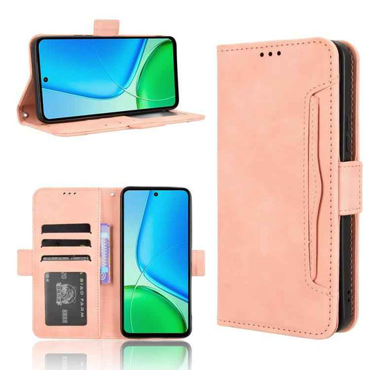 Skin Feel Calf Texture Card Slots Leather Phone Case, For vivo Y29 4G / T4x 5G, For vivo Y04 4G / Y29s 5G, For vivo V50 5G, For vivo Y19s 4G, For vivo X200 5G, For vivo X200 Pro mini 5G, For vivo X200 Pro 5G, For vivo V40 Lite 4G / 5G IDN              ...