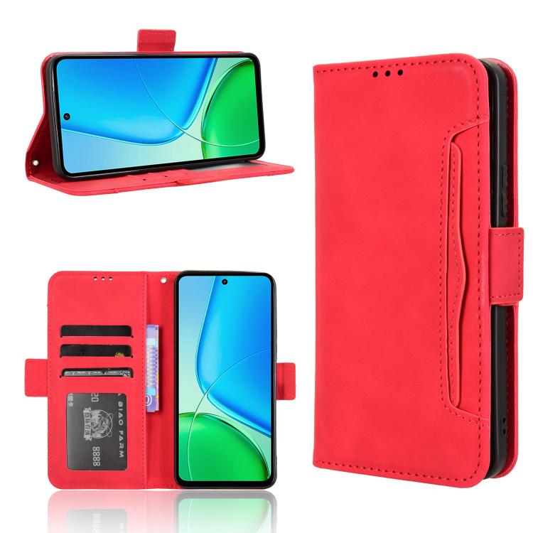 Skin Feel Calf Texture Card Slots Leather Phone Case, For vivo X200s 5G, For vivo T4 5G / iQOO Z10 5G Global, For vivo X200 Ultra 5G, For vivo V50 Lite 5G / 4G, For vivo Y39 5G / Y300i, For vivo Y29 4G / T4x 5G, For vivo Y04 4G / Y29s 5G, For vivo V50 ...