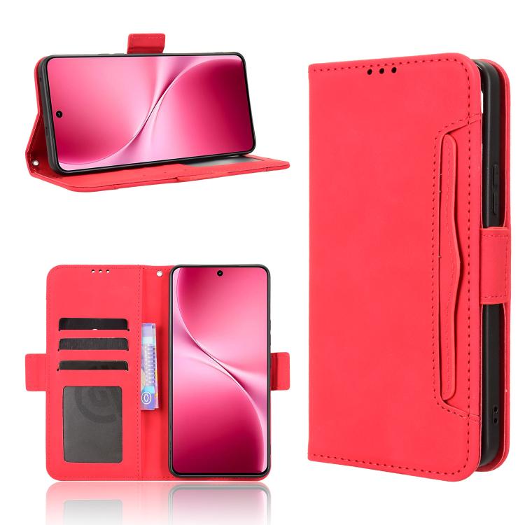 Skin Feel Calf Texture Card Slots Leather Phone Case, For vivo Y500 Pro 5G, For vivo iQOO 15 5G, For vivo X300 Pro, For vivo X300, For vivo V60 Lite 4G / 5G, For vivo Y31 5G 2025, For vivo Y400 4G / 5G / iQOO Z10 Lite 4G, For vivo V60 5G               ...