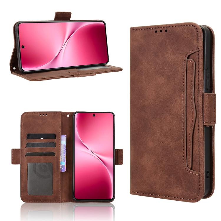 Skin Feel Calf Texture Card Slots Leather Phone Case, For vivo Y500 Pro 5G, For vivo iQOO 15 5G, For vivo X300 Pro, For vivo X300, For vivo V60 Lite 4G / 5G, For vivo Y31 5G 2025, For vivo Y400 4G / 5G / iQOO Z10 Lite 4G, For vivo V60 5G               ...