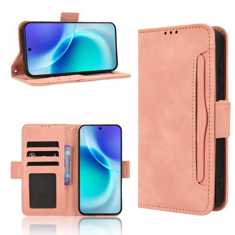 Skin Feel Calf Texture Card Slots Leather Phone Case, For vivo Y500 Pro 5G, For vivo iQOO 15 5G, For vivo X300 Pro, For vivo X300, For vivo V60 Lite 4G / 5G, For vivo Y31 5G 2025, For vivo Y400 4G / 5G / iQOO Z10 Lite 4G, For vivo V60 5G               ...