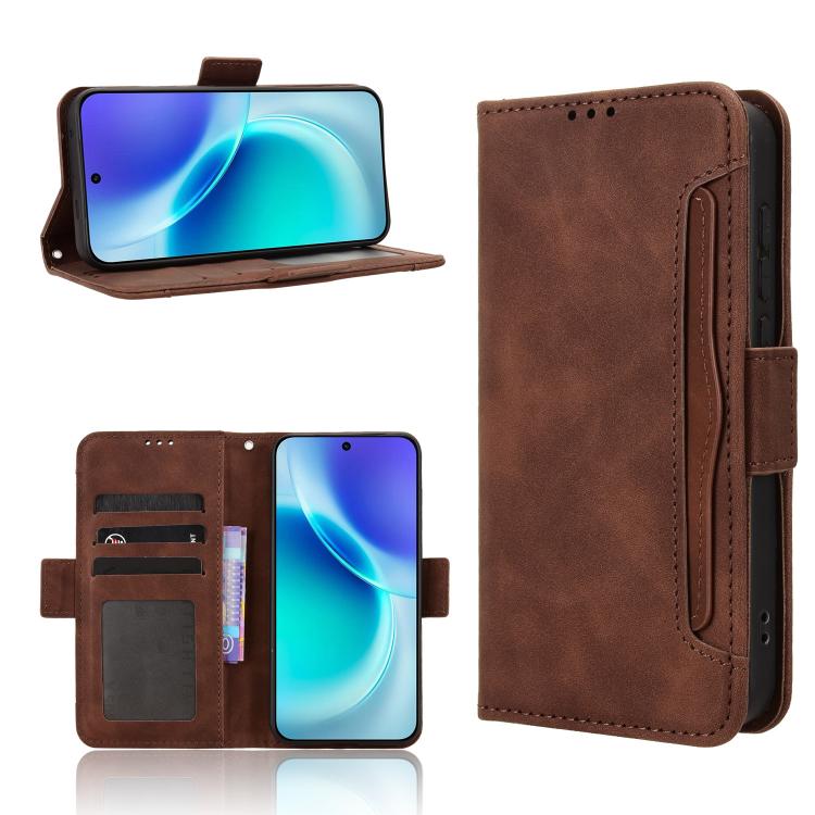 Skin Feel Calf Texture Card Slots Leather Phone Case, For vivo Y500 Pro 5G, For vivo iQOO 15 5G, For vivo X300 Pro, For vivo X300, For vivo V60 Lite 4G / 5G, For vivo Y31 5G 2025, For vivo Y400 4G / 5G / iQOO Z10 Lite 4G, For vivo V60 5G               ...