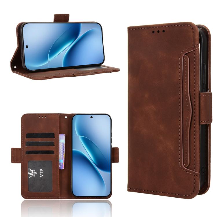 Skin Feel Calf Texture Card Slots Leather Phone Case, For vivo S50 Pro mini / X300 FE 5G Russia, For vivo Y600 Pro 5G, For vivo T5 Pro 5G / iQOO Z11 5G, For vivo Y21 5G / Y05 4G, For vivo V70 FE 5G, For vivo V70 5G / V70 Elite 5G                       ...