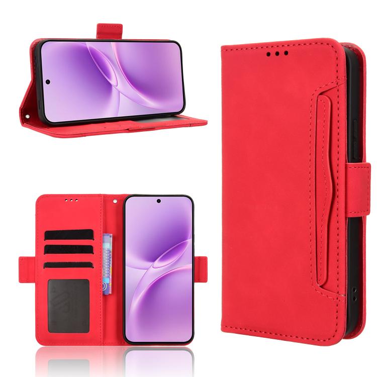 Skin Feel Calf Texture Card Slots Leather Phone Case, For vivo S50 Pro mini / X300 FE 5G Russia, For vivo Y600 Pro 5G, For vivo T5 Pro 5G / iQOO Z11 5G, For vivo Y21 5G / Y05 4G, For vivo V70 FE 5G, For vivo V70 5G / V70 Elite 5G                       ...