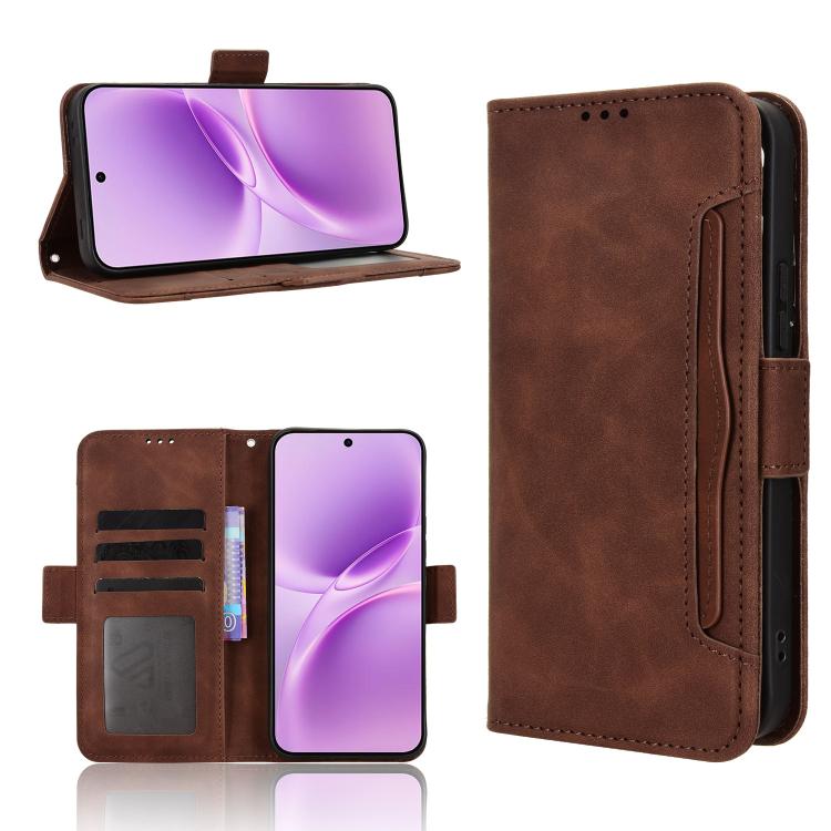 Skin Feel Calf Texture Card Slots Leather Phone Case, For vivo S50 Pro mini / X300 FE 5G Russia, For vivo Y600 Pro 5G, For vivo T5 Pro 5G / iQOO Z11 5G, For vivo Y21 5G / Y05 4G, For vivo V70 FE 5G, For vivo V70 5G / V70 Elite 5G                       ...