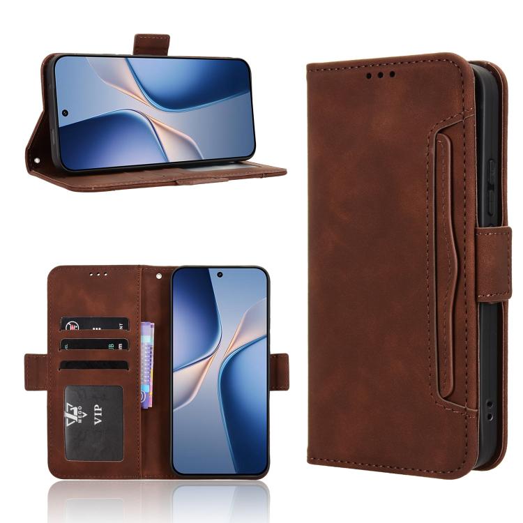 Skin Feel Calf Texture Card Slots Leather Phone Case, For vivo S50 Pro mini / X300 FE 5G Russia, For vivo Y600 Pro 5G, For vivo T5 Pro 5G / iQOO Z11 5G, For vivo Y21 5G / Y05 4G, For vivo V70 FE 5G, For vivo V70 5G / V70 Elite 5G                       ...