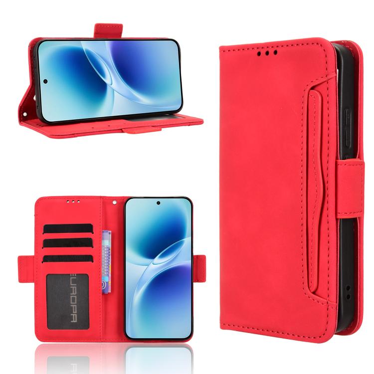 Skin Feel Calf Texture Card Slots Leather Phone Case, For vivo S50 Pro mini / X300 FE 5G Russia, For vivo Y600 Pro 5G, For vivo T5 Pro 5G / iQOO Z11 5G, For vivo Y21 5G / Y05 4G, For vivo V70 FE 5G, For vivo V70 5G / V70 Elite 5G                       ...