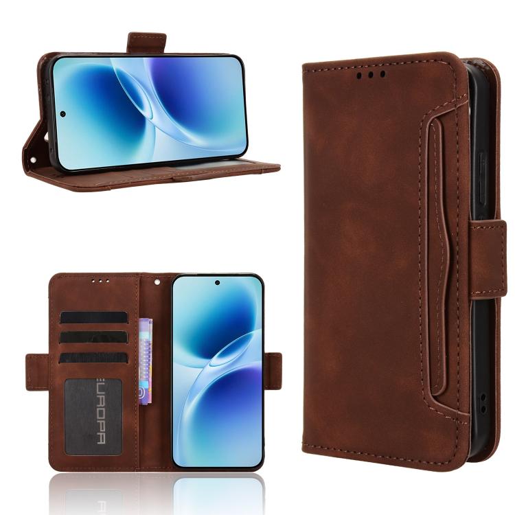Skin Feel Calf Texture Card Slots Leather Phone Case, For vivo S50 Pro mini / X300 FE 5G Russia, For vivo Y600 Pro 5G, For vivo T5 Pro 5G / iQOO Z11 5G, For vivo Y21 5G / Y05 4G, For vivo V70 FE 5G, For vivo V70 5G / V70 Elite 5G                       ...