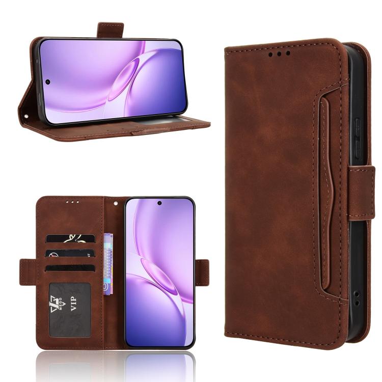 Skin Feel Calf Texture Card Slots Leather Phone Case, For vivo S50 Pro mini / X300 FE 5G Russia, For vivo Y600 Pro 5G, For vivo T5 Pro 5G / iQOO Z11 5G, For vivo Y21 5G / Y05 4G, For vivo V70 FE 5G, For vivo V70 5G / V70 Elite 5G                       ...
