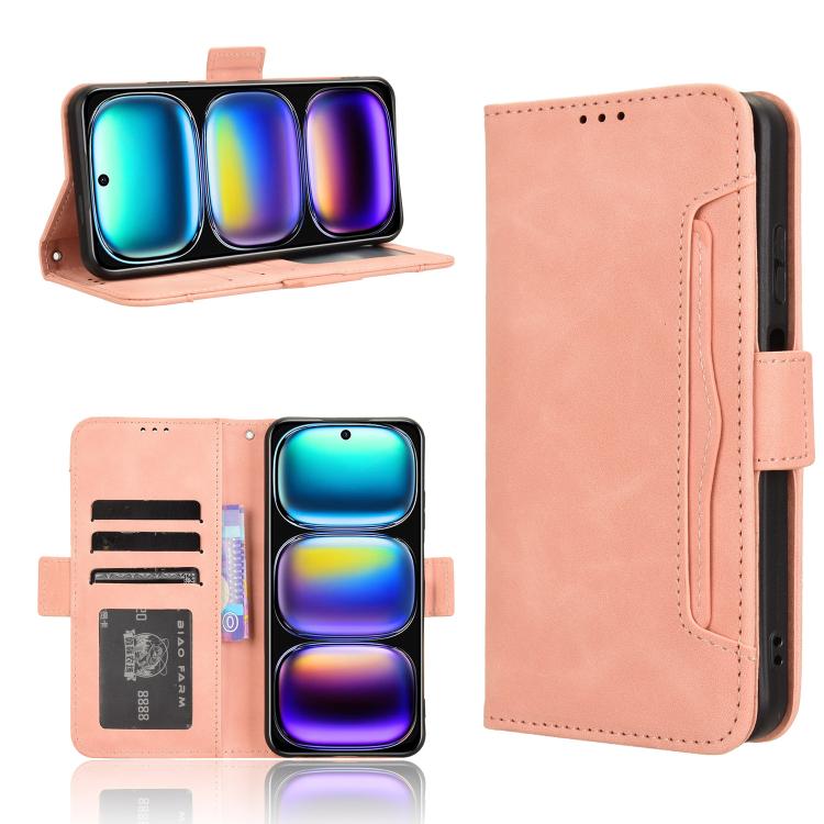 Skin Feel Calf Texture Card Slots Leather Phone Case
