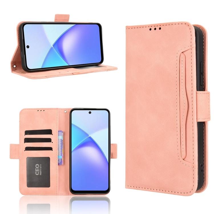 Skin Feel Calf Texture Card Slots Leather Phone Case, For Infinix Hot 60 Pro 4G, For Infinix Smart 10 Plus 4G, For Infinix Smart 10 / Tecno Pop 10 4G, For Infinix GT 30 Pro 5G, For Infinix Note 50s 5G, For Infinix Note 50x 5G, For Infinix Note 50 Pro+ ...