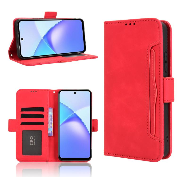 Skin Feel Calf Texture Card Slots Leather Phone Case, For Infinix Hot 60 Pro 4G, For Infinix Smart 10 Plus 4G, For Infinix Smart 10 / Tecno Pop 10 4G, For Infinix GT 30 Pro 5G, For Infinix Note 50s 5G, For Infinix Note 50x 5G, For Infinix Note 50 Pro+ ...