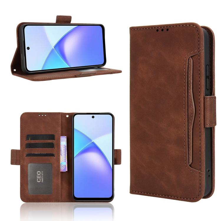 Skin Feel Calf Texture Card Slots Leather Phone Case, For Infinix Hot 60 Pro 4G, For Infinix Smart 10 Plus 4G, For Infinix Smart 10 / Tecno Pop 10 4G, For Infinix GT 30 Pro 5G, For Infinix Note 50s 5G, For Infinix Note 50x 5G, For Infinix Note 50 Pro+ ...
