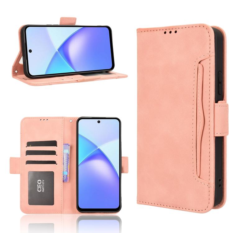 Skin Feel Calf Texture Card Slots Leather Phone Case, For Infinix Hot 60 Pro 4G, For Infinix Smart 10 Plus 4G, For Infinix Smart 10 / Tecno Pop 10 4G, For Infinix GT 30 Pro 5G, For Infinix Note 50s 5G, For Infinix Note 50x 5G, For Infinix Note 50 Pro+ ...