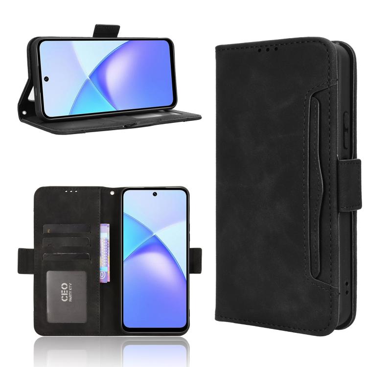 Skin Feel Calf Texture Card Slots Leather Phone Case, For Infinix Hot 60 Pro 4G, For Infinix Smart 10 Plus 4G, For Infinix Smart 10 / Tecno Pop 10 4G, For Infinix GT 30 Pro 5G, For Infinix Note 50s 5G, For Infinix Note 50x 5G, For Infinix Note 50 Pro+ ...