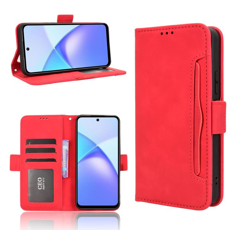 Skin Feel Calf Texture Card Slots Leather Phone Case, For Infinix Hot 60 Pro 4G, For Infinix Smart 10 Plus 4G, For Infinix Smart 10 / Tecno Pop 10 4G, For Infinix GT 30 Pro 5G, For Infinix Note 50s 5G, For Infinix Note 50x 5G, For Infinix Note 50 Pro+ ...