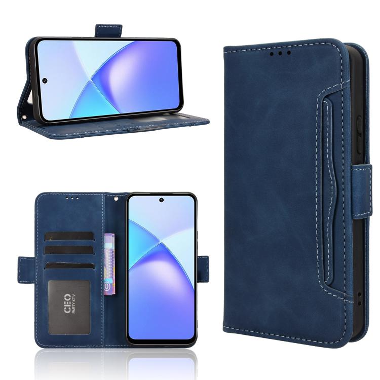 Skin Feel Calf Texture Card Slots Leather Phone Case, For Infinix Hot 60 Pro 4G, For Infinix Smart 10 Plus 4G, For Infinix Smart 10 / Tecno Pop 10 4G, For Infinix GT 30 Pro 5G, For Infinix Note 50s 5G, For Infinix Note 50x 5G, For Infinix Note 50 Pro+ ...