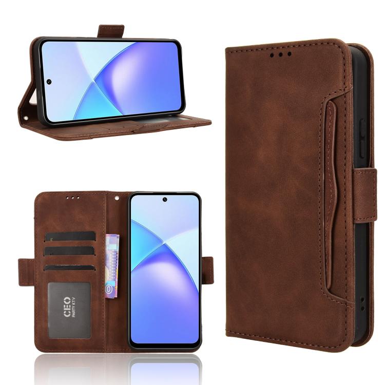 Skin Feel Calf Texture Card Slots Leather Phone Case, For Infinix Hot 60 Pro 4G, For Infinix Smart 10 Plus 4G, For Infinix Smart 10 / Tecno Pop 10 4G, For Infinix GT 30 Pro 5G, For Infinix Note 50s 5G, For Infinix Note 50x 5G, For Infinix Note 50 Pro+ ...